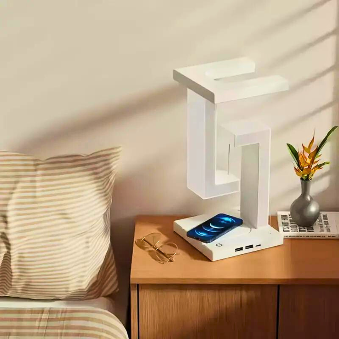 2-in-1 Anti-Gravity Wireless Rechargeable Touch Control Table Light