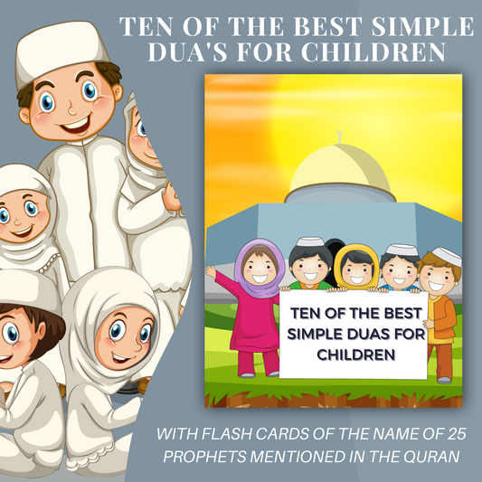 Little Hearts, Big Prayers: 10 Simple Duas for Children with Amazing Flash Cards