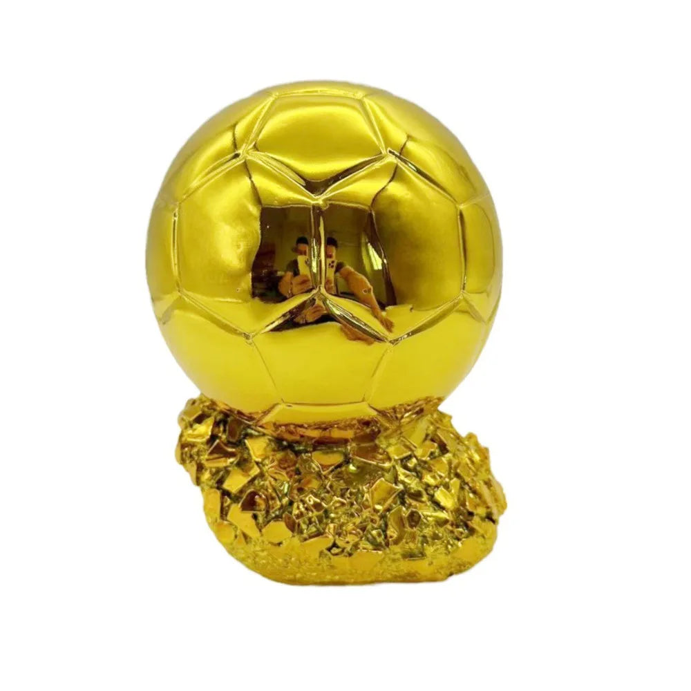 Golden Ball Trophy Awards Competition Honor Reward European Football Souvenir Soccer Handicraft