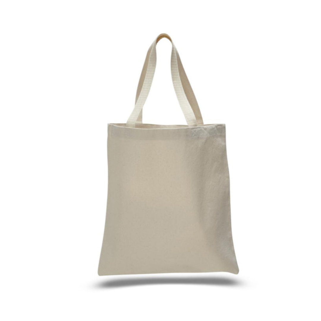Canvas Eco Tote Bag 15"W x 16"H Cotton Tote Bags Sustainable Eco Friendly reusable grocery