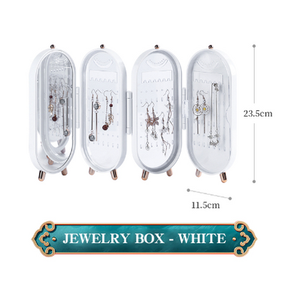Foldable Jewelry Storage Box, Large Earrings Necklace Display Stand, Jewelry Organizer