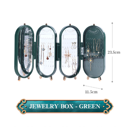Foldable Jewelry Storage Box, Large Earrings Necklace Display Stand, Jewelry Organizer